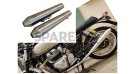 Royal Enfield GT and Interceptor 650cc SS LH-RH Exhaust Header Pipe with Silencer Matt Finish - SPAREZO